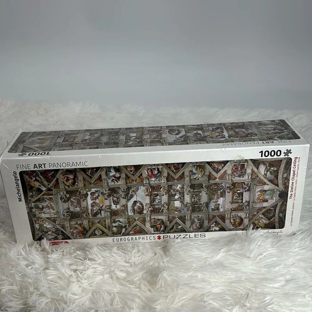 The Sistine Chapel Ceiling 1000 Piece Panoramic Jigsaw Puzzle Eurographics New
